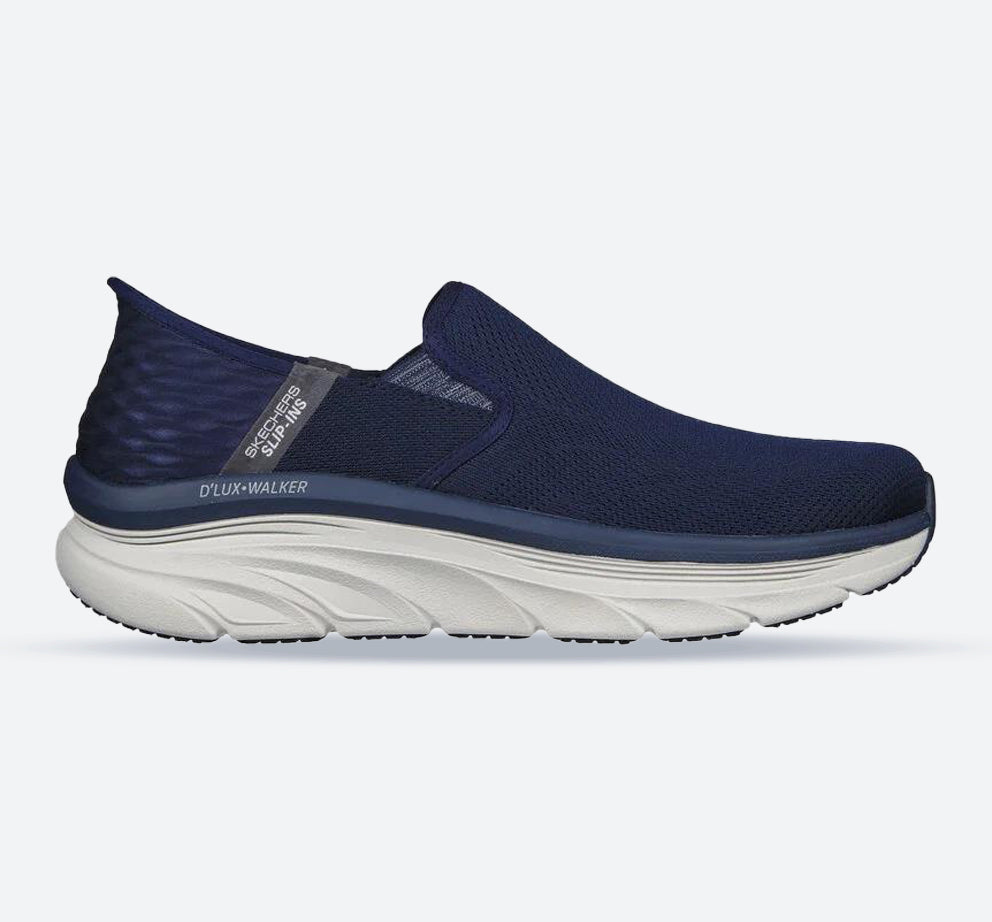 Skechers wide fit slip on trainers hotsell