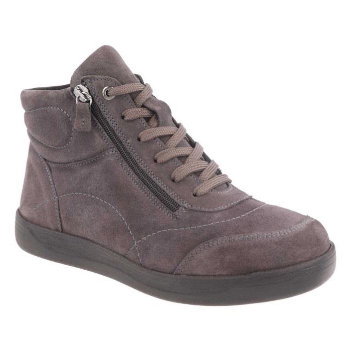 Women's Wide DB Fit Amber Ankle Zip Boots in Black Leather - Image 1