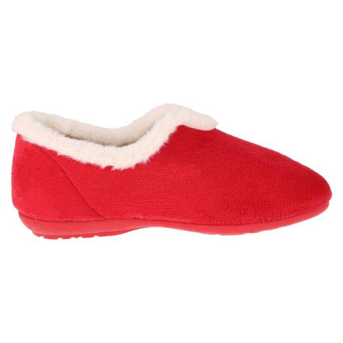 Women's Wide Fit DB Faye Slip on Slippers in Navy Velour - Image 1