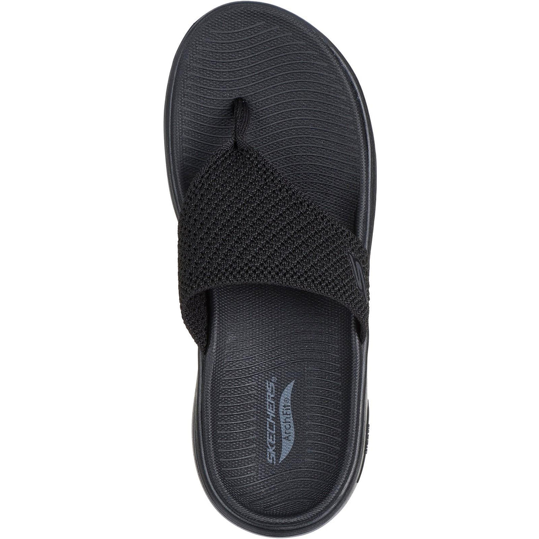 Women's Wide Fit Skechers 140861 Carrie Go Walk Arch Fit 2.0 Sandals in Black - Image 5