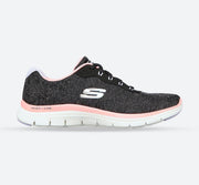 Skechers 149570 Wide Flex Appeal 4.0 Fresh Move Trainers Black Coral-main