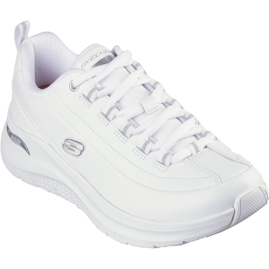 Women's Wide Fit Skechers 150061 Arch Fit 2.0 Star Bound Trainers in Black - Image 9