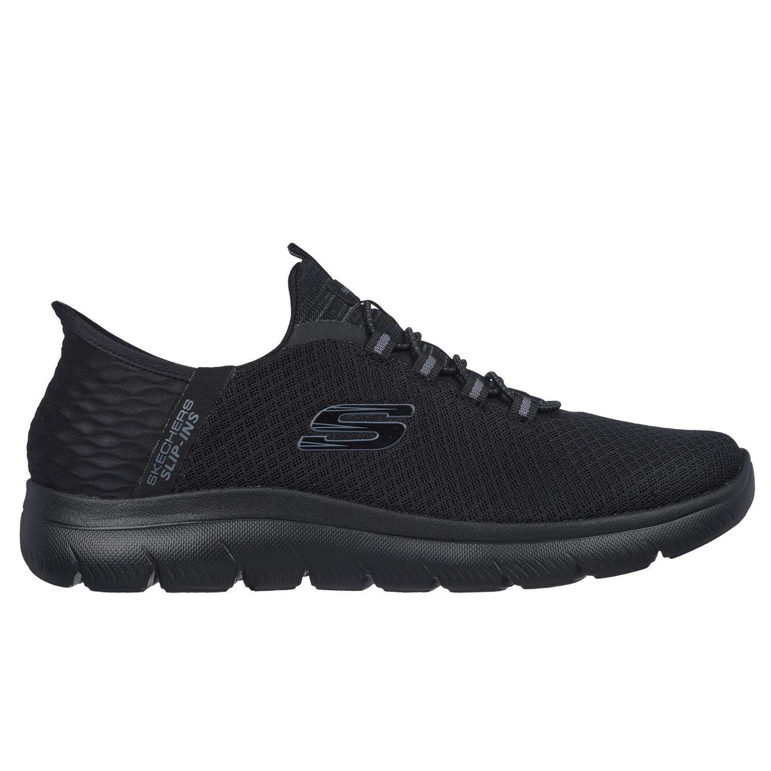Men's Wide Fit Skechers Slip-ins 232457 High Range Summits Trainers -  Black in Black - Image 2