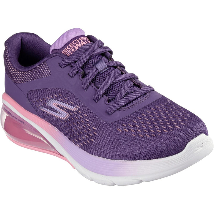 Women's Wide Fit Skechers 124375 Go Walk Air 3.0 Trainers in Navy/Purple - Image 1
