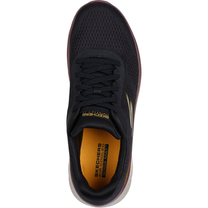 Men's Wide Fit Skechers 216479 Go Walk Flex Brennen Trainers in Black/Multi - Image 1