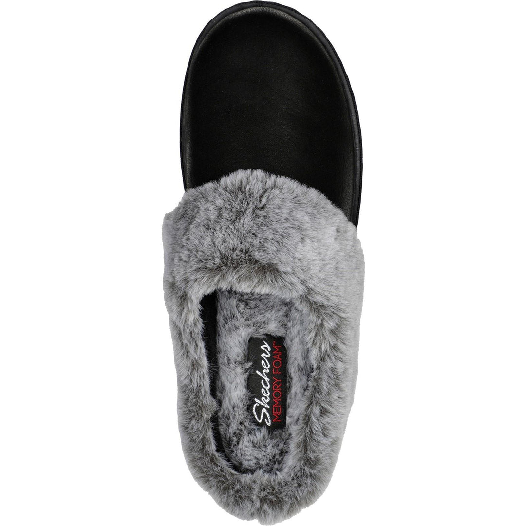 Women's Wide Fit Skechers 167625 Cozy Campfire Lovely Life Slippers