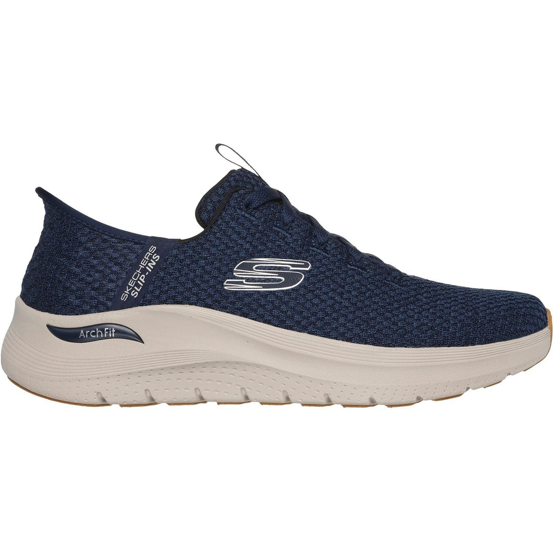 Men's Wide Fit Skechers 232462 Slip-ins Arch Fit 2.0 Look Ahead Trainers in Black - Image 5