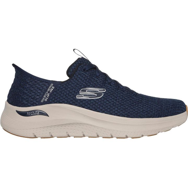 Men's Wide Fit Skechers 232462 Slip-ins Arch Fit 2.0 Look Ahead Trainers in Black - Image 1