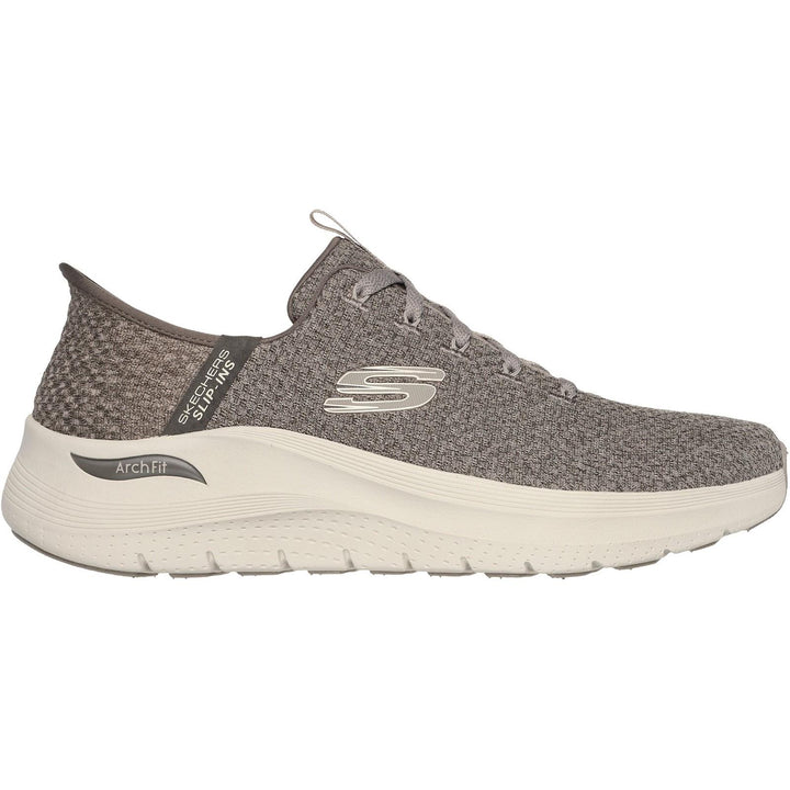 Men's Wide Fit Skechers 232462 Slip-ins Arch Fit 2.0 Look Ahead Trainers in Black - Image 1
