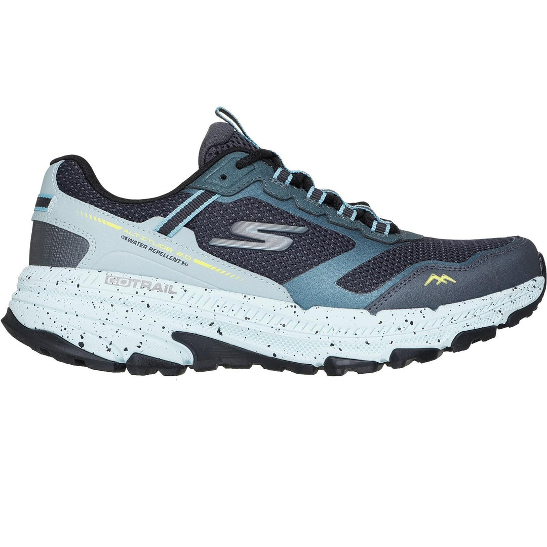 Women's Wide Fit Skechers 129525 Gorun Trail Altitude 2.0 Ravine Trainers in Navy/Aqua - Image 2