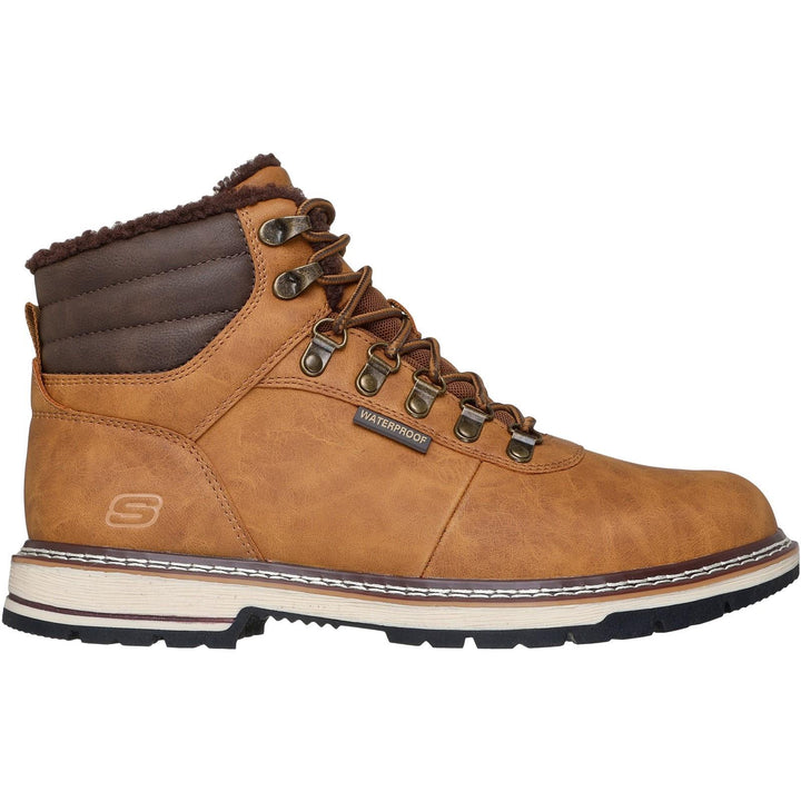 Men's Relaxed Fit Skechers 205623 Waterproof Corado Boots in Wheat - Image 1