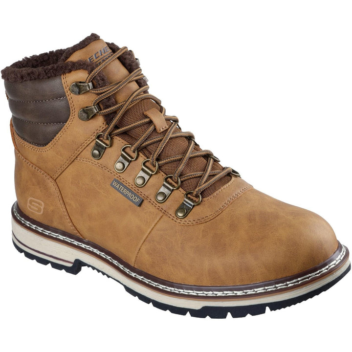 Men's Relaxed Fit Skechers 205623 Waterproof Corado Boots in Wheat - Image 1