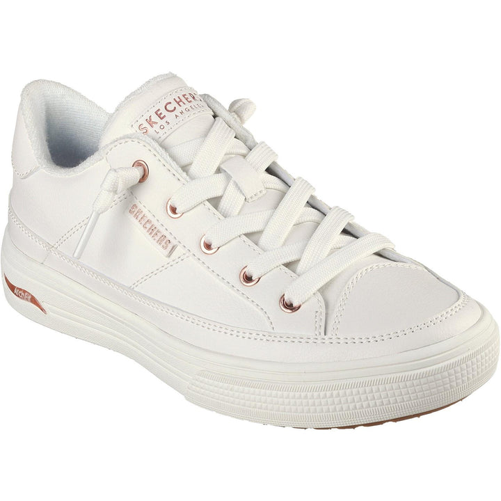 Women's Wide Fit Skechers 177189 Arch Fit Arcade On My Way Trainers in Black - Image 1