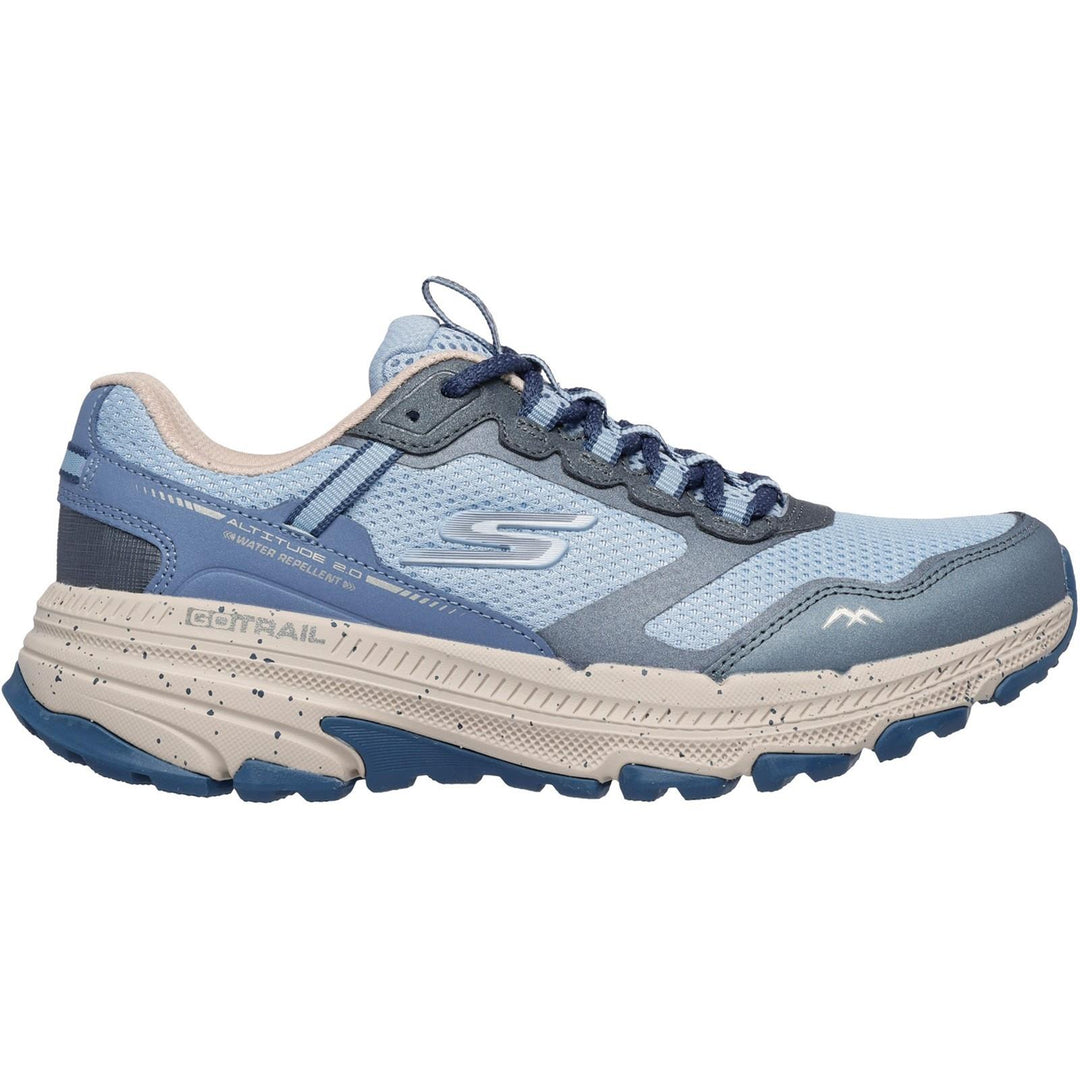 Women's Wide Fit Skechers 129525 Go Run Trail Altitude 2.0 Ravine Trainers in Slate - Image 2
