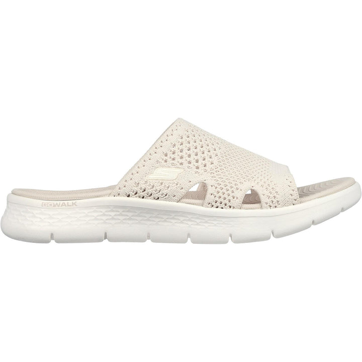 Women's Wide Fit Skechers 141425 Go Walk Flex Elation Sandals in Black - Image 1