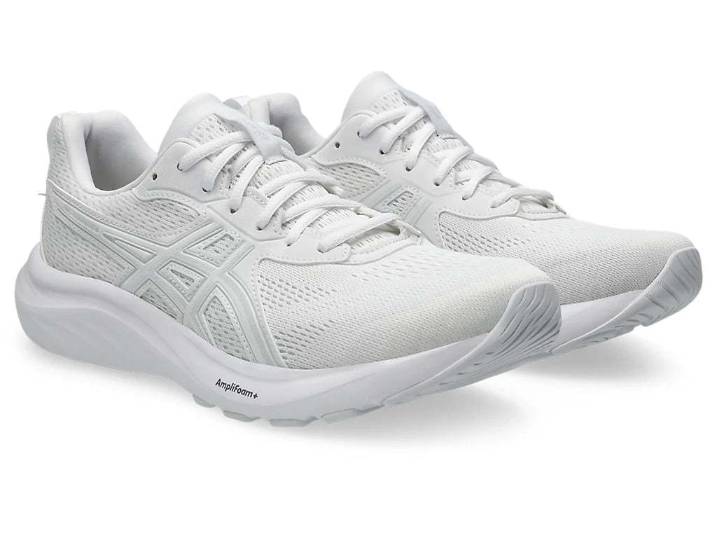 Men's Wide Fit Asics Gel Contend 9 Running Trainers in White/Glacier Grey - Image 5