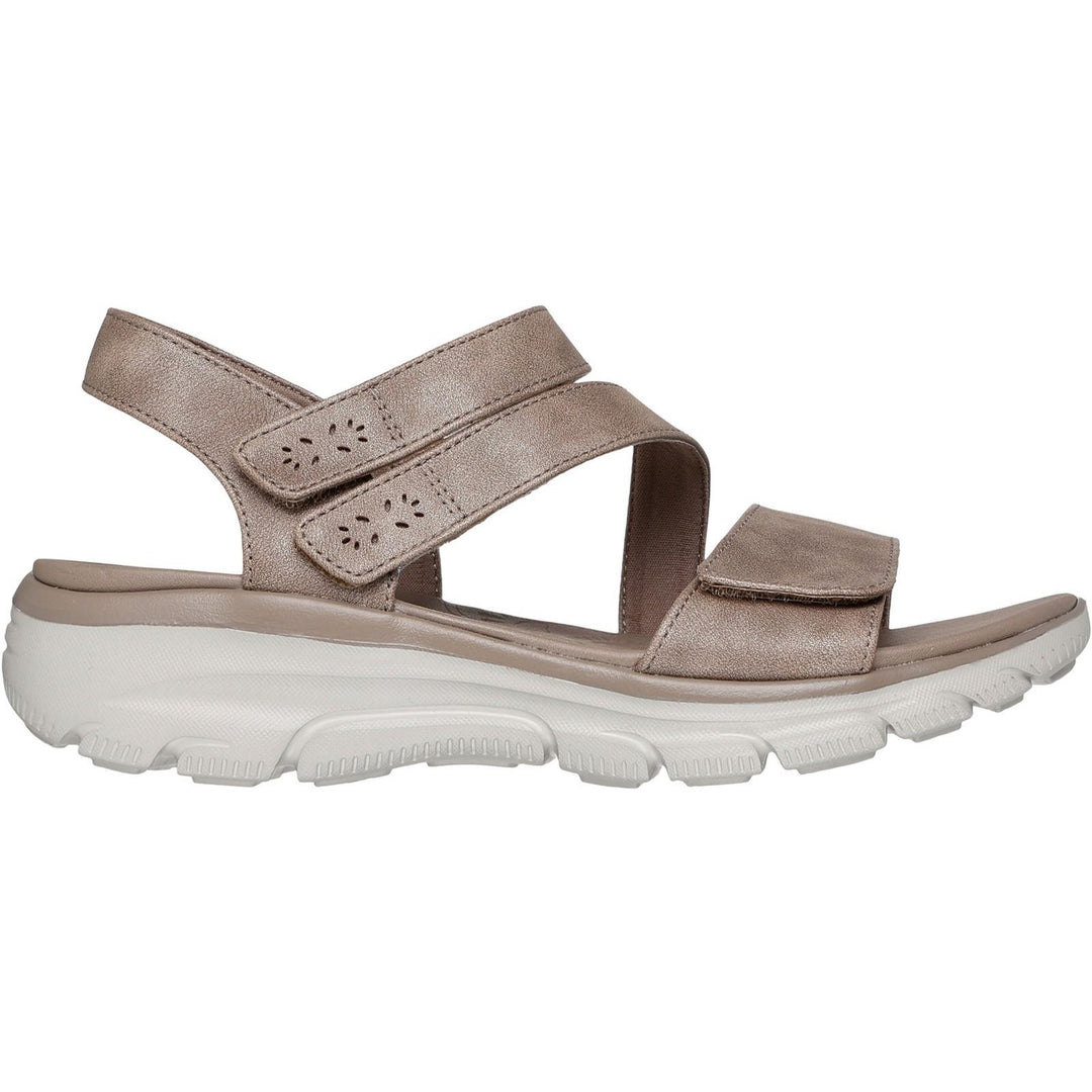 Women's Relaxed Fit Skechers 163532 Easy Going All Day Chic Sandals in Taupe - Image 7