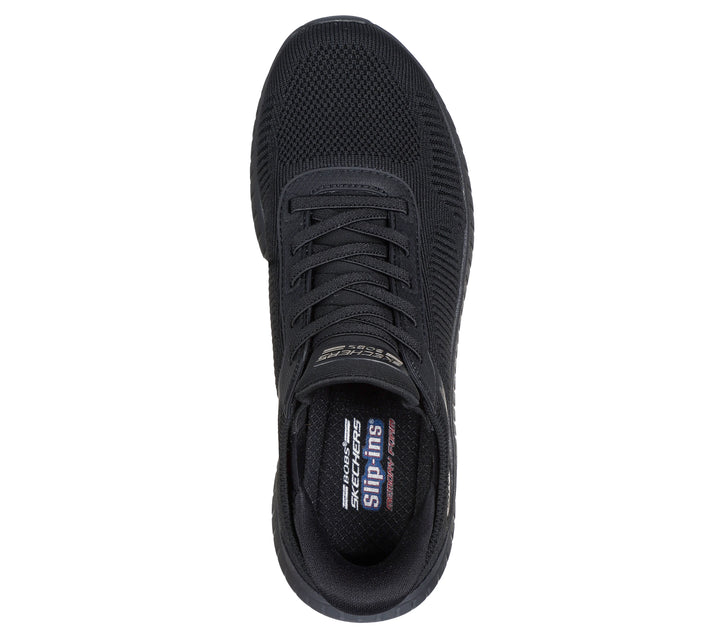 Women's Wide Fit Skechers 117497W Bobs Sport Squad Waves Trainers