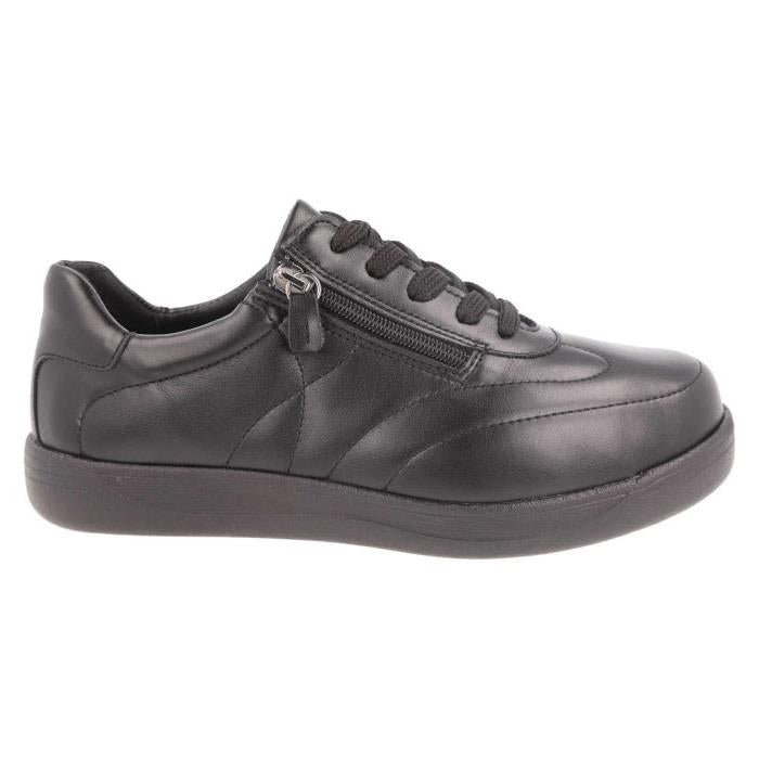 Women's Wide Fit DB Jessica Shoes in Black Synthetic - Image 1