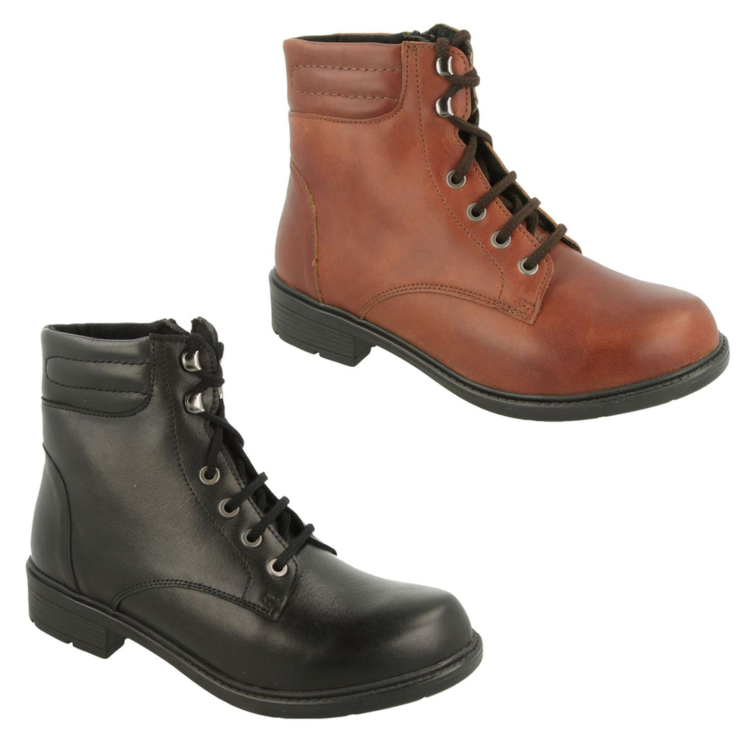 Botas DB Reef de corte ancho para mujer in Castaño - Image 14