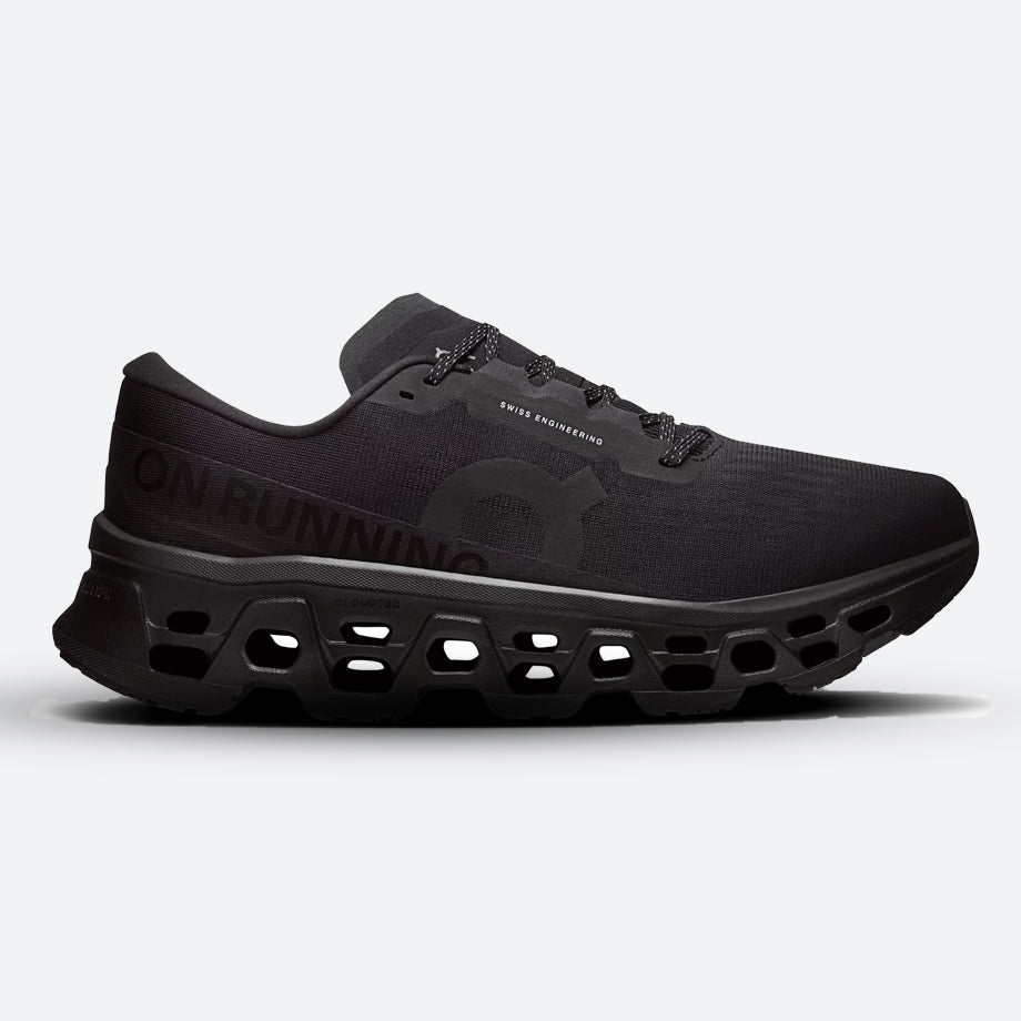 Mens Wide Fit On Cloudmonster 3 Trainers in Black - Image 1
