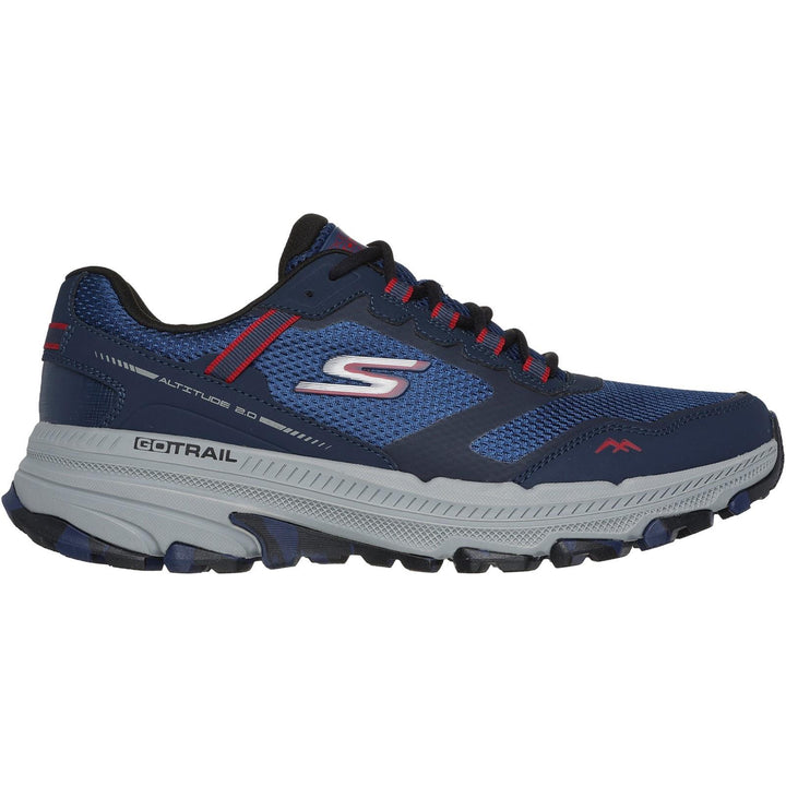 Men's Wide Fit Skechers 220754 Go Run Trail Altitude 2.0 Trainers in Olive/Black - Image 1