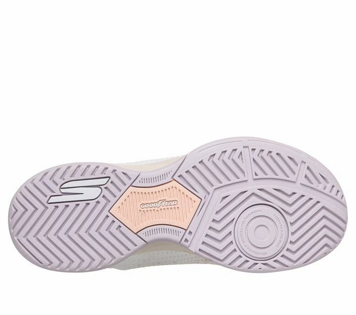 Womens Wide Fit Skechers 172101C Trainers in White/Navy Pink - Image 1