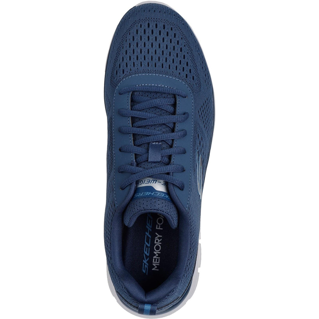 Men's Wide Fit Skechers Track 232758 Leshur Trainers in Blue - Image 5