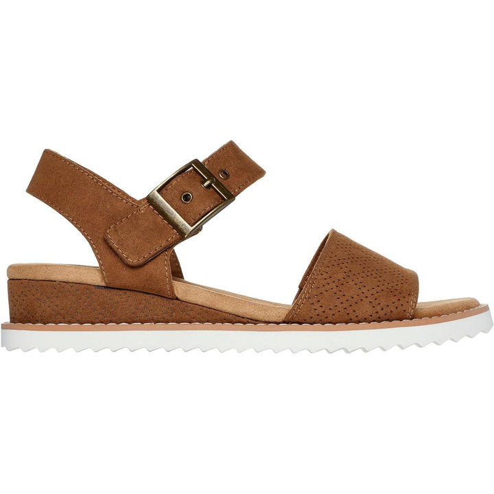 Women's Wide Fit Skechers 114147 Bobs Desert Kiss Serendipitous Sandals in Olive - Image 1