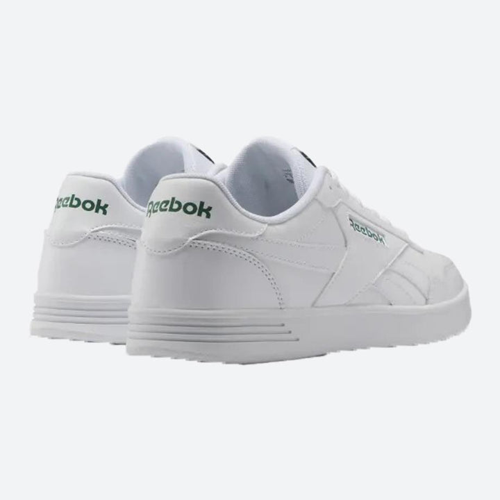 Mens Wide Fit Reebok Court Advance Trainers in White/White/Clogrn - Image 1