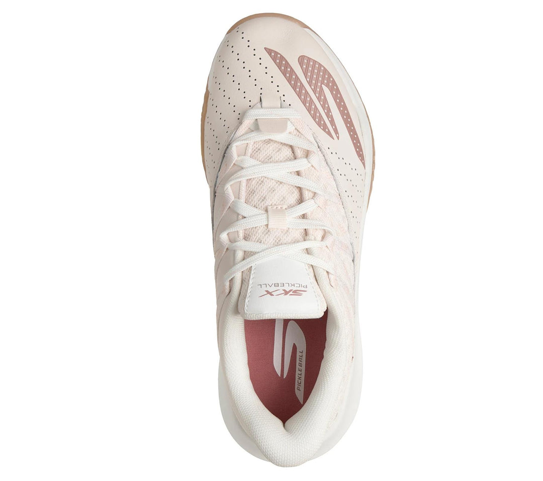 Women's Relaxed Fit Skechers 172110 Viper Court Rally Trainers in Light/Pink - Image 5