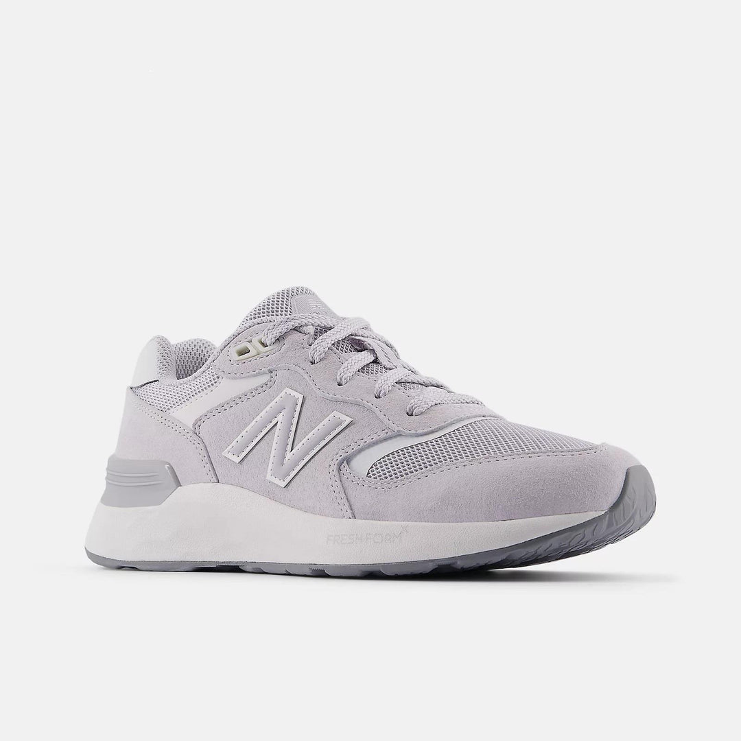 Women's Wide Fit New Balance WW880BA7 Walking/Running Trainers in Pearl/Grey - Image 3