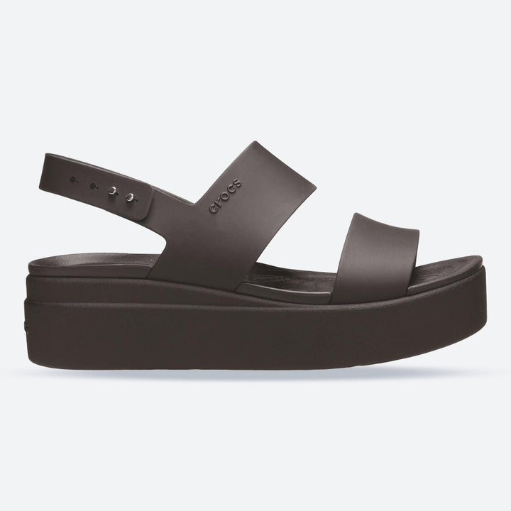 Sandalias de cuña baja Crocs 206453 Brooklyn para mujer