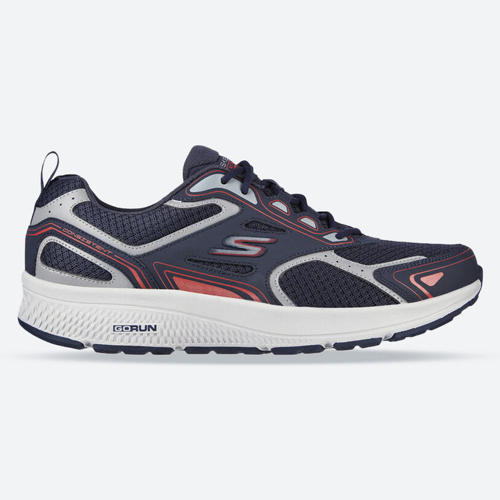Zapatillas de running Skechers 220034 Go Run Consistent de corte ancho para hombre - Goga Mat in gris/azul marino - Image 1