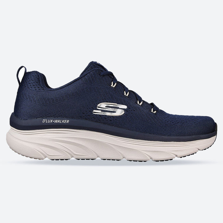 Skechers de ajuste ancho para hombre 232364 Relaxed Fit Meerno D'lux Walker Trainers in Negro/Rojo - Image 1