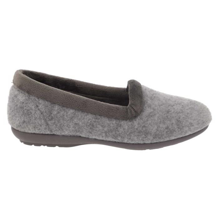 Women's Wide Fit DB Celia Slippers in Navy Felt - Image 7