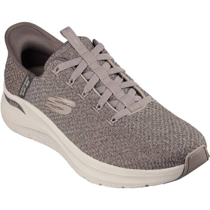 Men's Wide Fit Skechers 232462 Slip-ins Arch Fit 2.0 Look Ahead Trainers in Black - Image 1