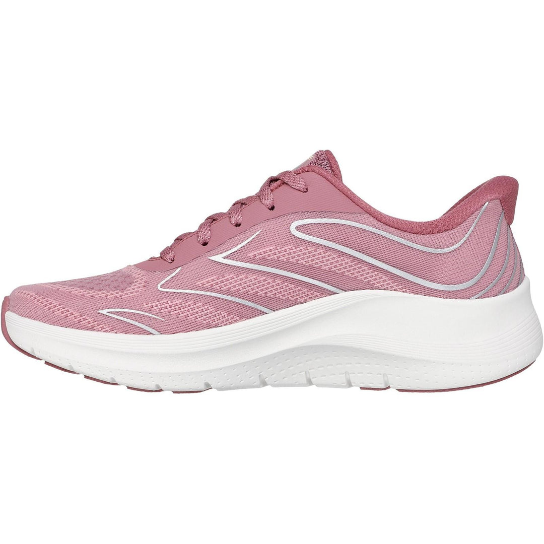Women's Wide Fit Skechers 150328 Slip-ins Arch Fit 2.0 Sleek Stride Trainers in Dark Mauve - Image 4