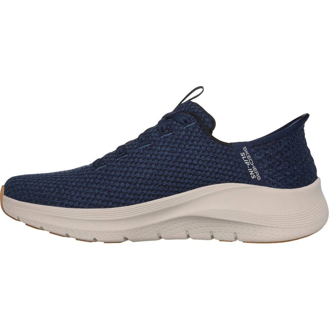 Men's Wide Fit Skechers 232462 Slip-ins Arch Fit 2.0 Look Ahead Trainers in Black - Image 7