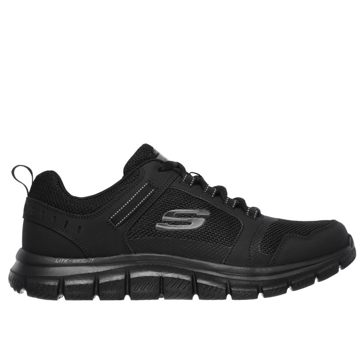 Men's Wide Fit Skechers 232001 Track Knockhill Trainers in Black - Image 1