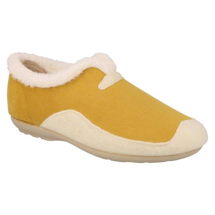 Women's Wide Fit DB Jodie Slip on Slippers in Pink Suedette / Grey Felt - Image 9