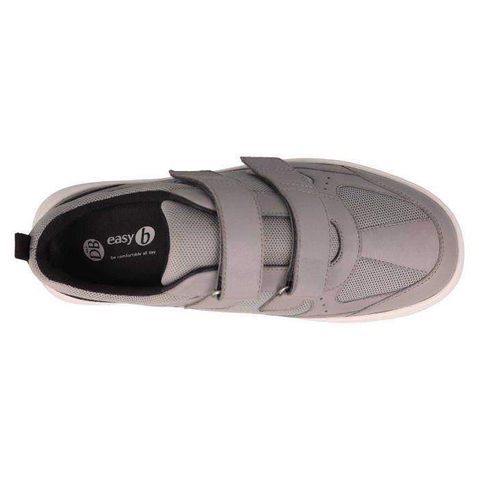 Men's Wide Fit DB Jude Shoes in Navy Leather / Navy Mesh - Image 11
