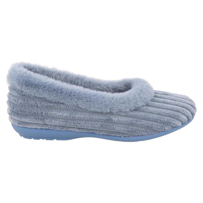 Women's Wide Fit DB Andrea Slippers in Pink Textile - Image 1