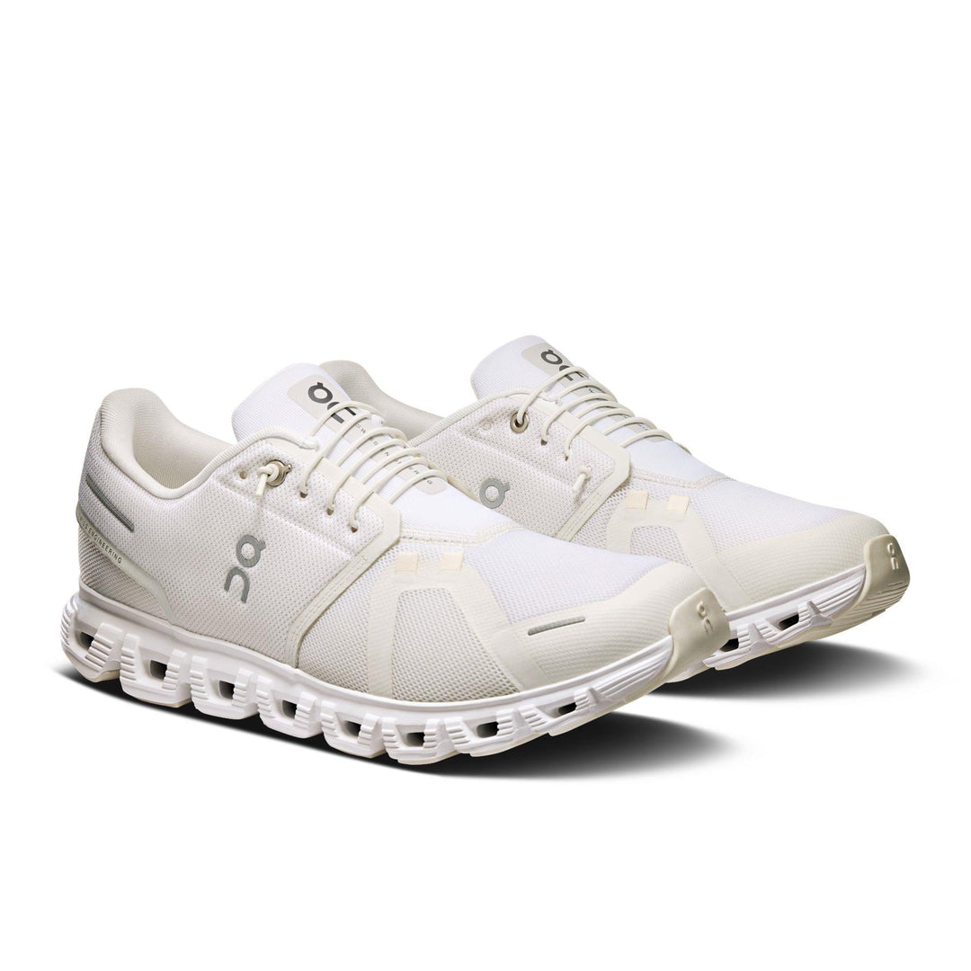 Men's Wide Fit On Cloud 6 Wide Trainers - White in White/White - Image 2