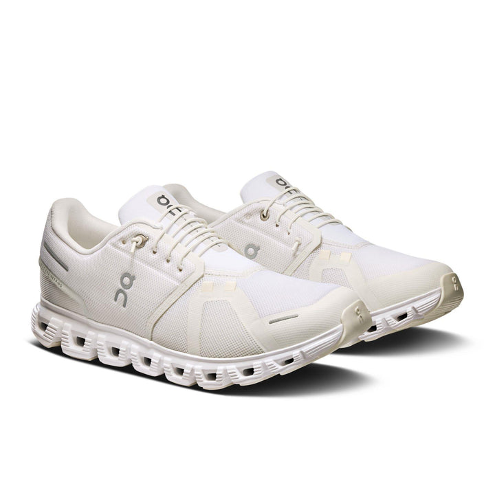 Men's Wide Fit On Cloud 6 Wide Trainers - White in White/White - Image 1