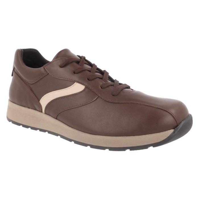 Men's Wide Fit DB Maurice Trainers in Black Leather - Image 9