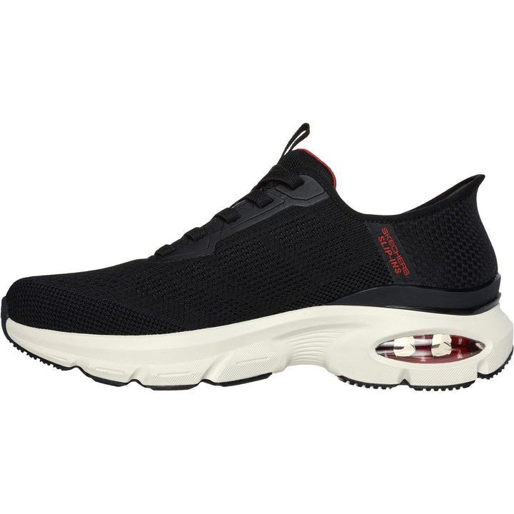 Men's Wide Fit Skechers Slip-ins 232447 Skech Air Ventura Trainers in Black/Red - Image 1
