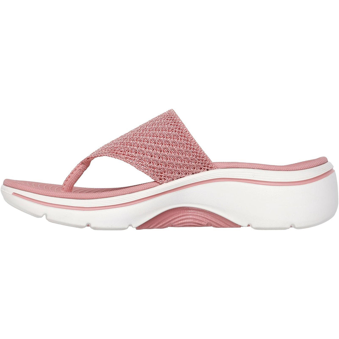 Women's Wide Fit Skechers 140861 Carrie Go Walk Arch Fit 2.0 Sandals in Black - Image 9