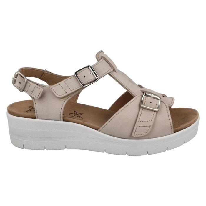 Women's Wide Fit DB Francesca Sandals in Blue Nubuck - Image 6