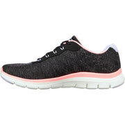 Skechers 149570 Wide Flex Appeal 4.0 Fresh Move Trainers Black Coral-4